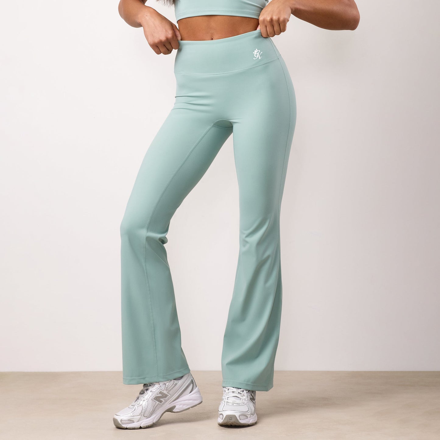 Gym King 365 Flared Yoga Legging Petite - Green Mist