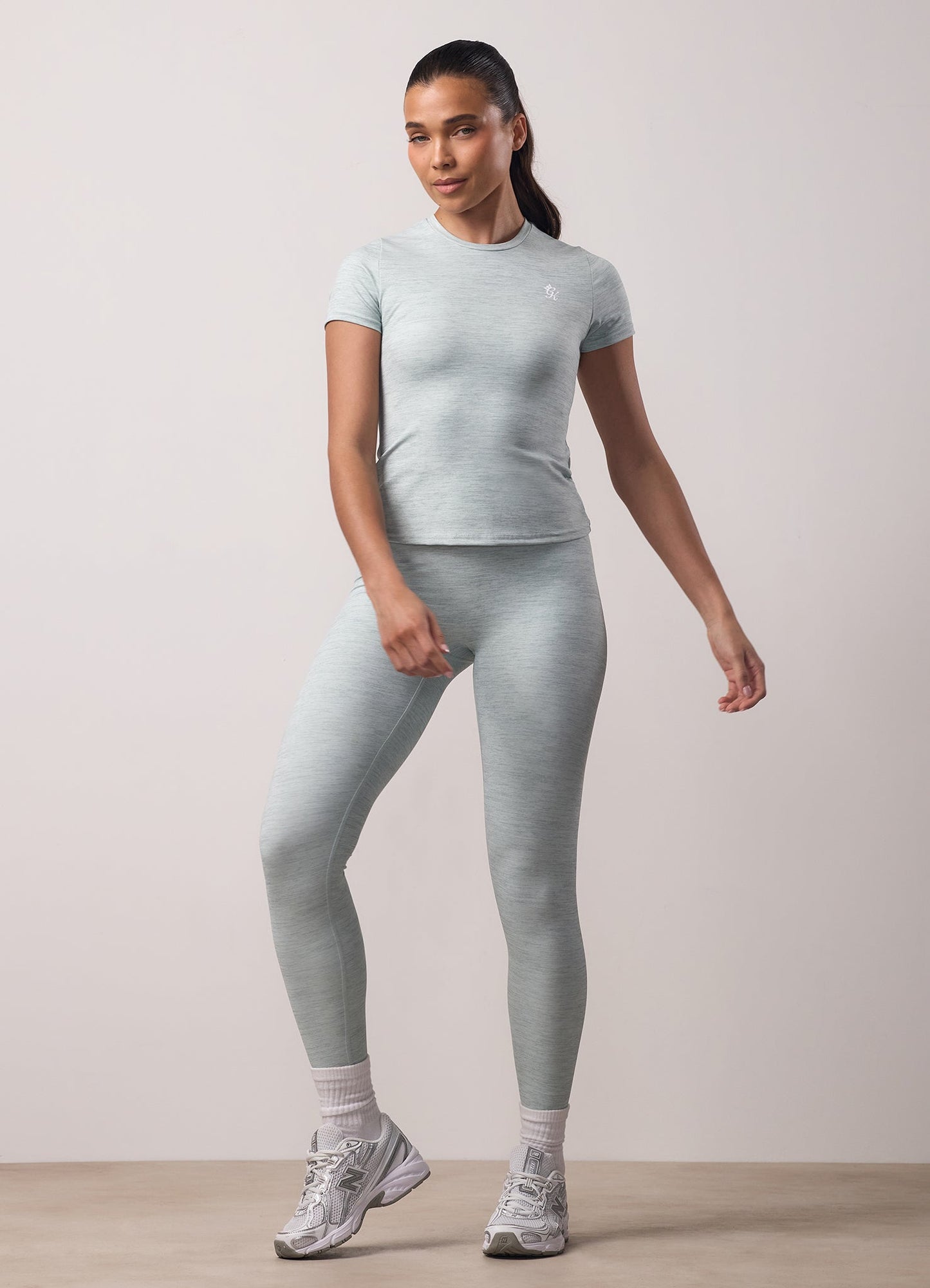 Gym King 365 Scrunch Legging - Green Mist Grindle