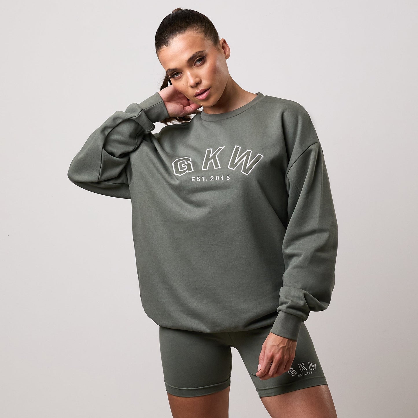 GKW Oversized Crew - Dusk Green