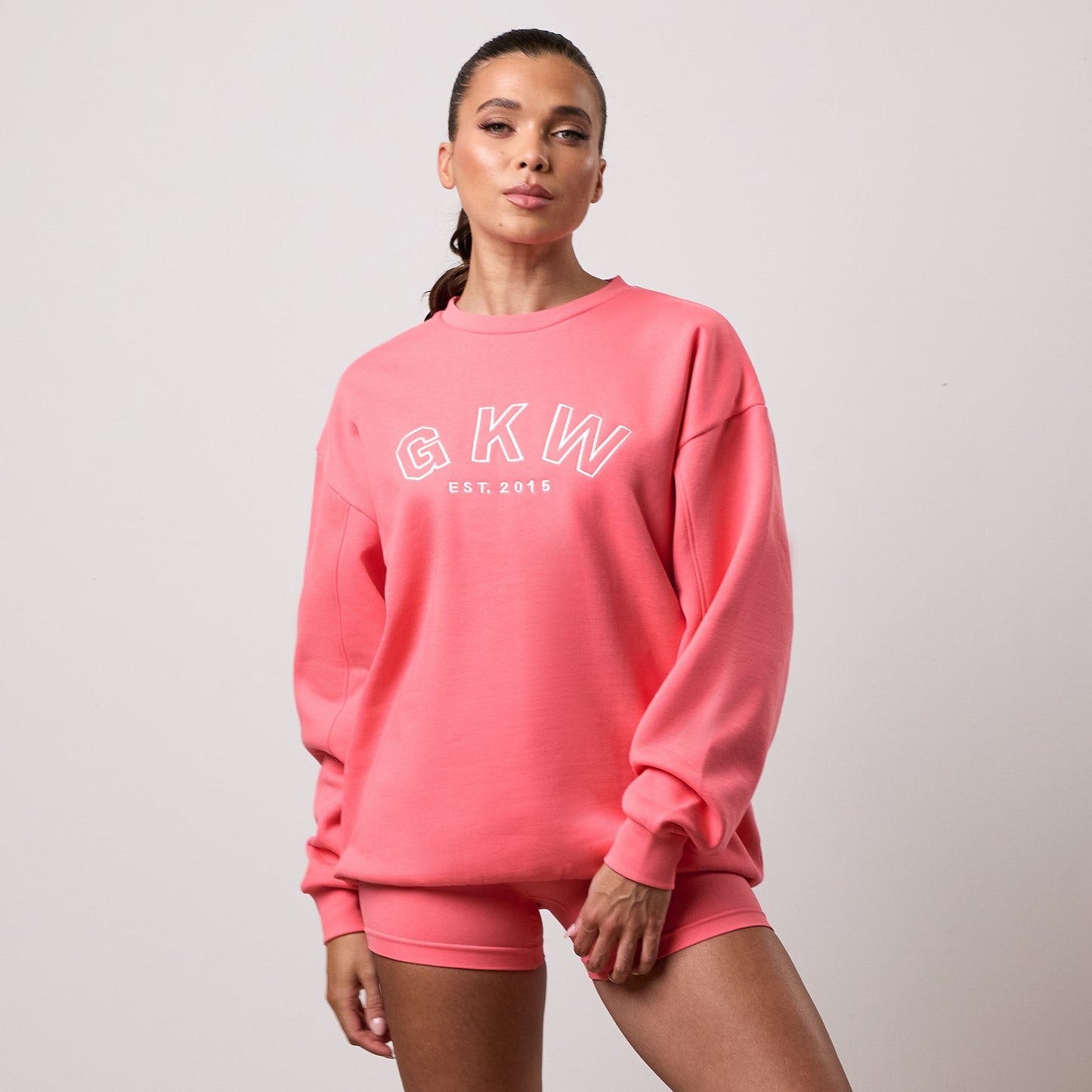 GKW Oversized Crew - Spiced Coral