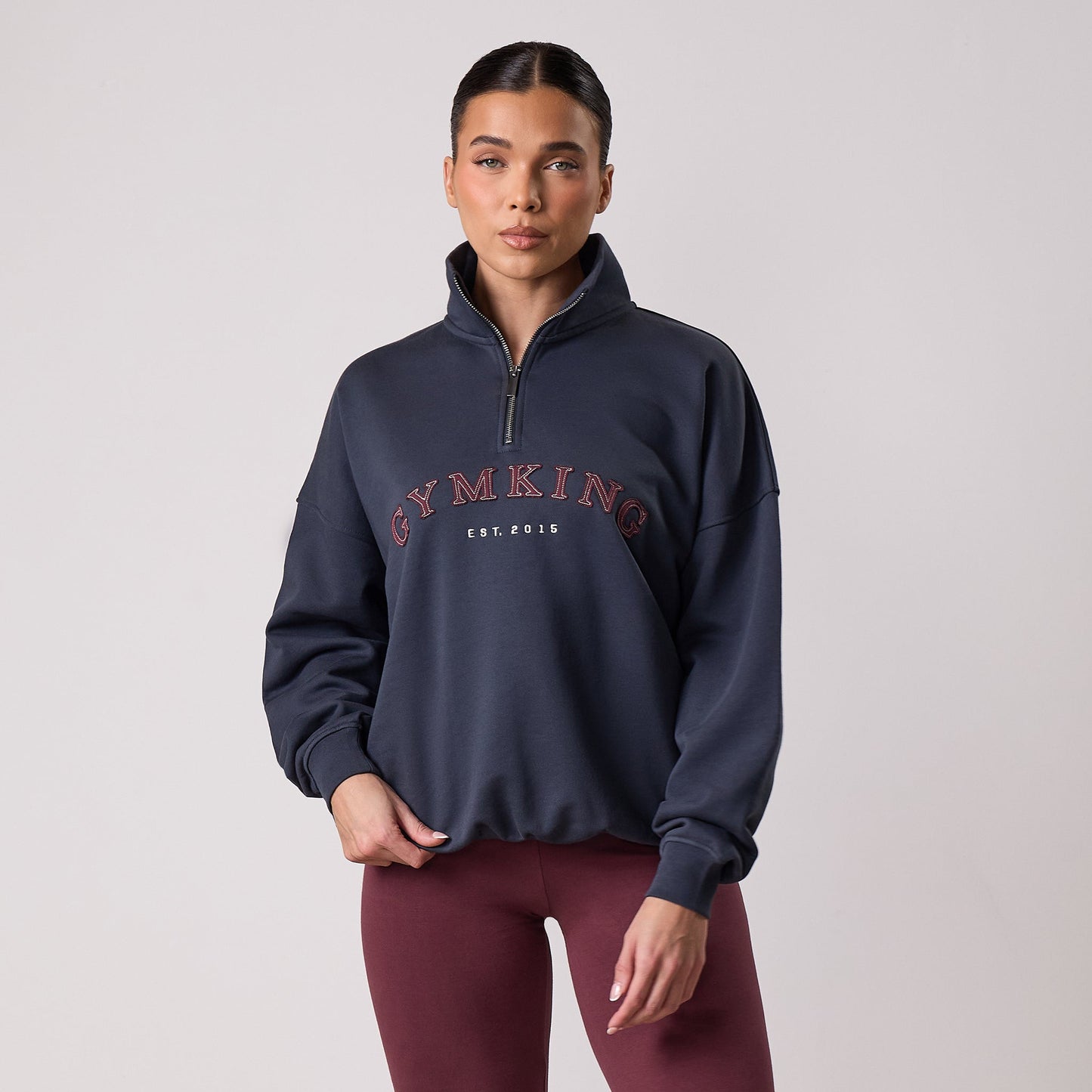 Gym King Compose 1/4 Zip Funnel - Midnight Blue