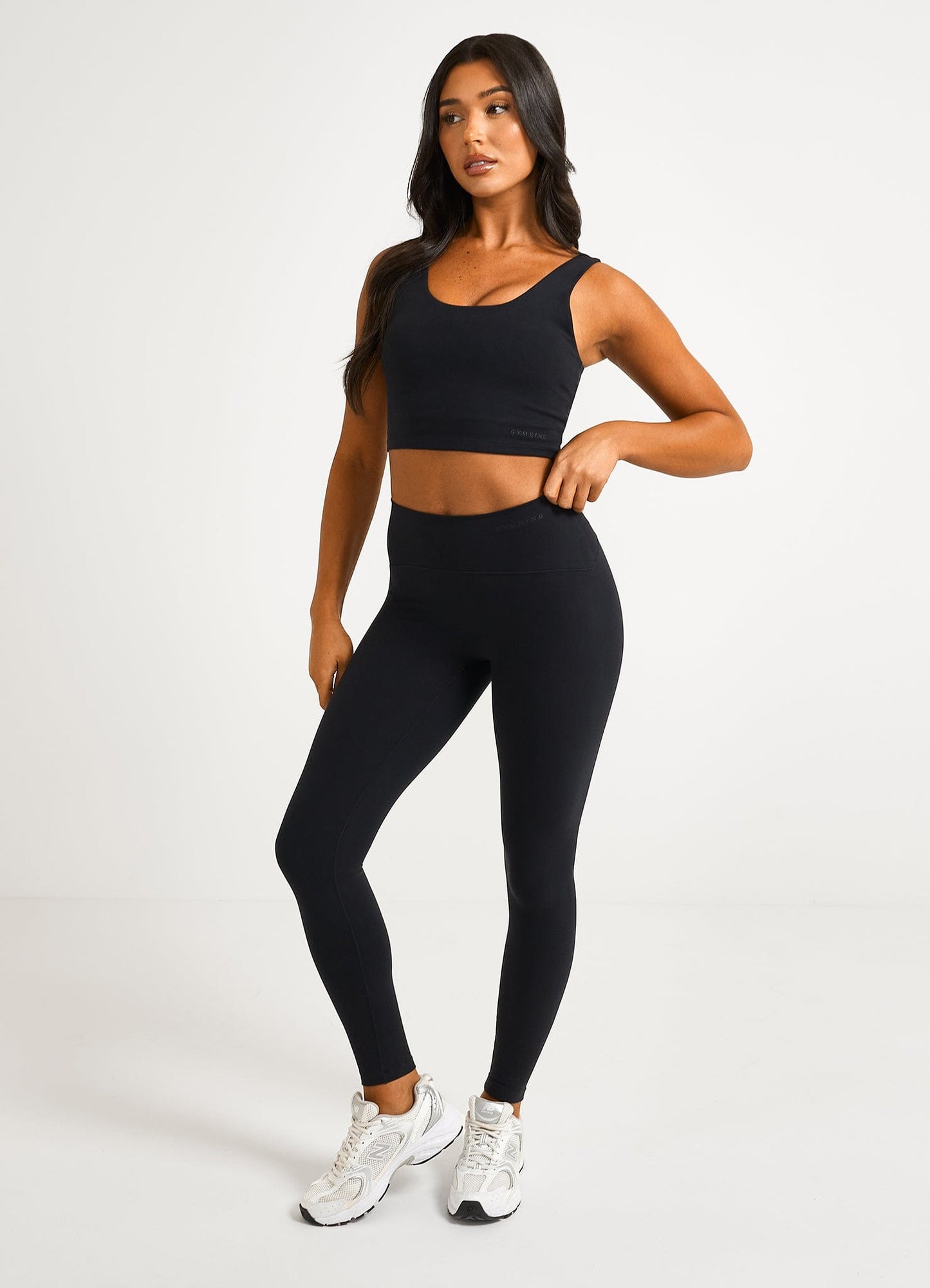 Gym King Peach Luxe Tank - Black Luxe