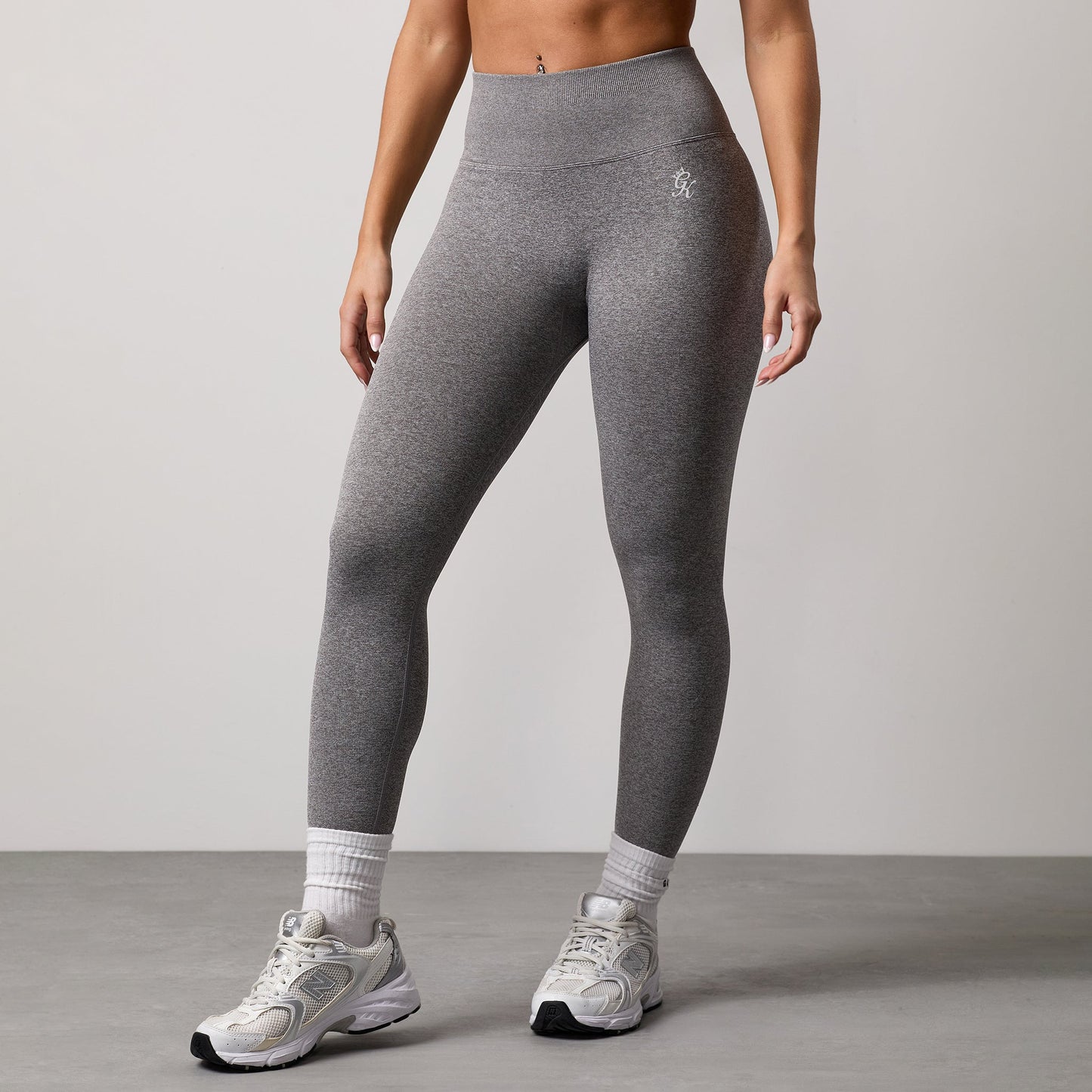 Gym King Sculpt Marl Seamless Legging - Grey Marl