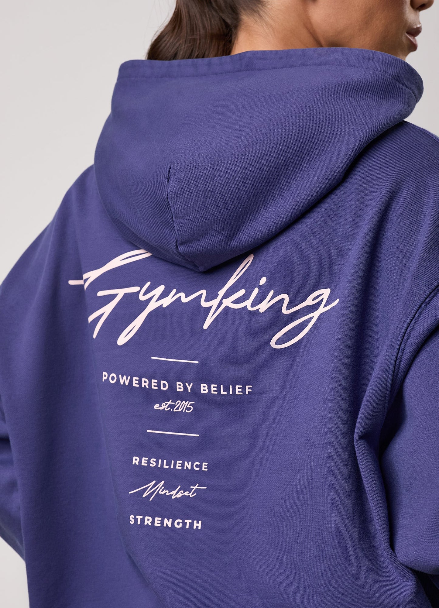 Gym King Washed Reset Oversized Hood - Starlight Blue